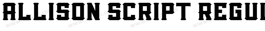 Allison Script Regul字体转换
